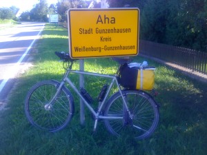 Aha. Hier bin ich schon in Gunzenhausen.