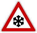 Zeichen 113: Schnee- und Eisglätte